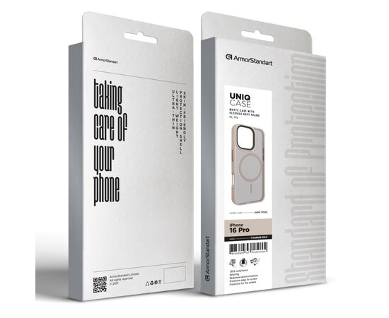 Чохол до мобільного телефона Armorstandart Uniq MagSafe Apple iPhone 16 Pro Titanium Gold (ARM79508), зображення 2
