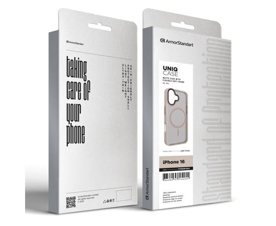 Чехол для мобильного телефона Armorstandart Uniq MagSafe Apple iPhone 16 Titanium Gold (ARM79498), изображение 2