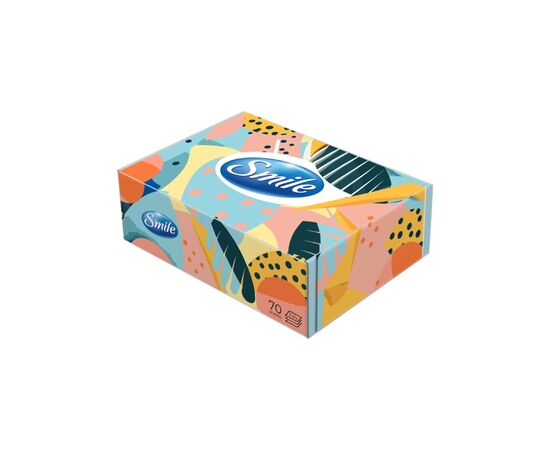 Серветки косметичні Smile 3 шари 70 листів Дизайн коробки в асортименті (4823071662016), зображення 2 Серветки косметичні Smile 3 шари 70 листів Дизайн коробки в асортименті (4823071662016), зображення 2
