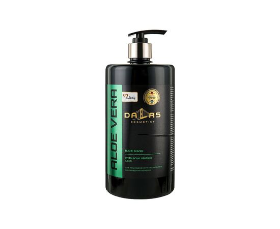 Маска для волос Dalas Cosmetics Aloe Vera Hair Mask С гиалуроновой кислотой и соком алоэ 900 мл (4262396141538)