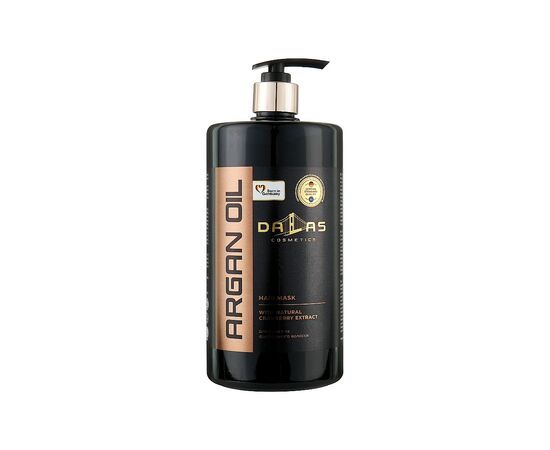 Маска для волосся Dalas Cosmetics Argan Oil Hair Mask З натуральним екстрактом журавлини та аргановою олією 900 мл (4262396141545)