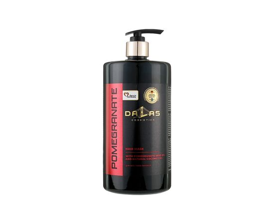 Маска для волос Dalas Cosmetics Pomegranate Hair Mask С маслом гранатовых косточек и натуральным кокосовым маслом 900 мл (4262396141651)