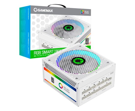Блок питания Gamemax 1300W RGB-1300 WH (RGB-1300 WH (ATX3.0/3.1 PCIe5.), изображение 10 Блок питания Gamemax 1300W RGB-1300 WH (RGB-1300 WH (ATX3.0/3.1 PCIe5.), изображение 10