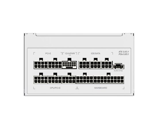 Блок питания Gamemax 1300W RGB-1300 WH (RGB-1300 WH (ATX3.0/3.1 PCIe5.), изображение 8 Блок питания Gamemax 1300W RGB-1300 WH (RGB-1300 WH (ATX3.0/3.1 PCIe5.), изображение 8