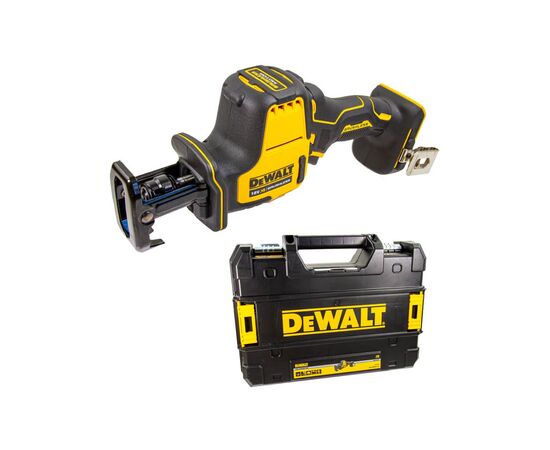 Сабельная пила DeWALT 18В XR Li-lon, 0 - 2800 ход/мин, 1.43 кг, TSTAK (без АКБ и ЗУ) (DCS369NT), изображение 4 Сабельная пила DeWALT 18В XR Li-lon, 0 - 2800 ход/мин, 1.43 кг, TSTAK (без АКБ и ЗУ) (DCS369NT), изображение 4