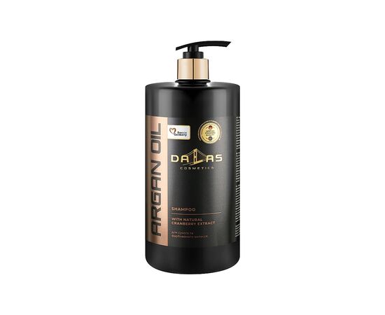 Шампунь Dalas Cosmetics Argan Oil Shampoo С натуральным экстрактом клюквы и аргановым маслом 1000 г (4262396141507)