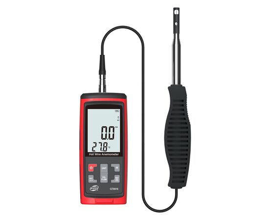 Анемометр Benetech термоанемометр USB, 0,3-30м/с, 0-45°C (GT8916)