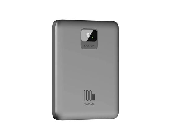 Батарея универсальная Canyon PB-2008 20000mAh PD/100W Q.C/3.0 (CNE-CPB2008DG), изображение 3 Батарея универсальная Canyon PB-2008 20000mAh PD/100W Q.C/3.0 (CNE-CPB2008DG), изображение 3