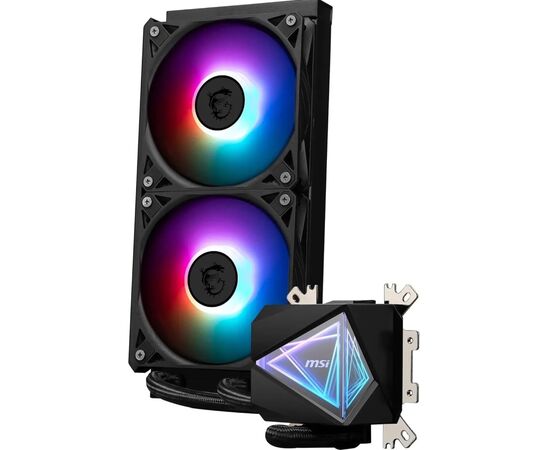 Система жидкостного охлаждения MSI MAG CoreLiquid I240 (MAG CORELIQUID I240), изображение 3 Система жидкостного охлаждения MSI MAG CoreLiquid I240 (MAG CORELIQUID I240), изображение 3