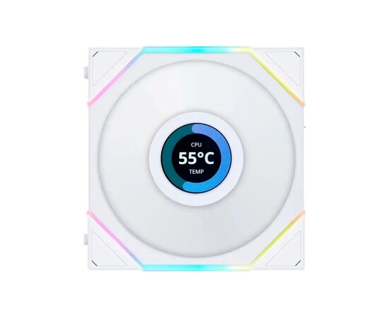 Кулер до корпусу Lian Li Reverse TL LCD 120-3, White (G99.12RTLLCD3W.00), зображення 5 Кулер до корпусу Lian Li Reverse TL LCD 120-3, White (G99.12RTLLCD3W.00), зображення 5