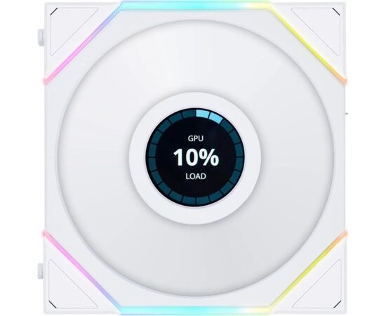 Кулер для корпуса Lian Li Reverse TL LCD 140-1, White (G99.14RTLLCD1W.00)