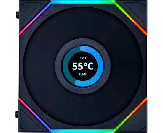 Кулер до корпусу Lian Li TL LCD 140-1, Black (G99.14TLLCD1B.00), зображення 3 Кулер до корпусу Lian Li TL LCD 140-1, Black (G99.14TLLCD1B.00), зображення 3