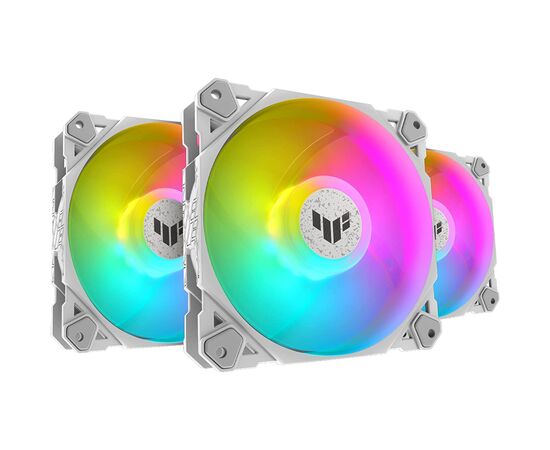 Кулер для корпуса Corsair TUF Gaming TF120 ARGB 3IN1 White (90DA0033-B09030), изображение 2 Кулер для корпуса Corsair TUF Gaming TF120 ARGB 3IN1 White (90DA0033-B09030), изображение 2