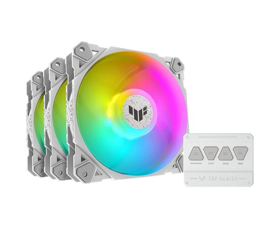 Кулер для корпуса Corsair TUF Gaming TF120 ARGB 3IN1 White (90DA0033-B09030)