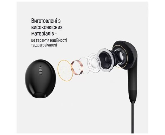 Наушники ColorWay 3.5 mm Wired Earphone Sound Wave Black (CW-WD04BK), изображение 5 Наушники ColorWay 3.5 mm Wired Earphone Sound Wave Black (CW-WD04BK), изображение 5