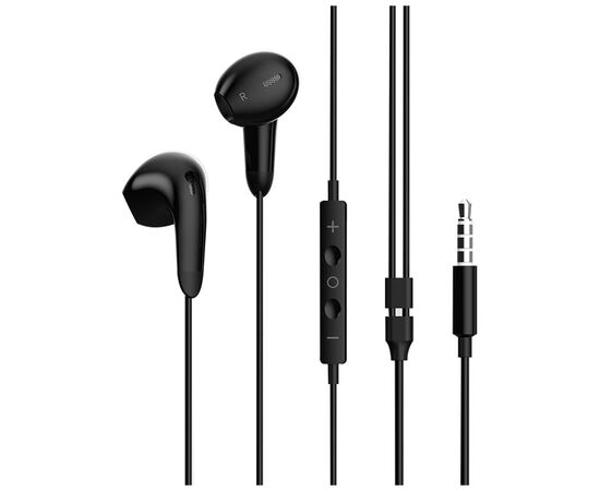 Наушники ColorWay 3.5 mm Wired Earphone Sound Wave Black (CW-WD04BK)