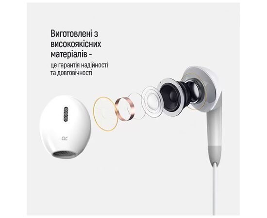 Наушники ColorWay 3.5 mm Wired Earphone Sound Wave White (CW-WD04WT), изображение 5 Наушники ColorWay 3.5 mm Wired Earphone Sound Wave White (CW-WD04WT), изображение 5