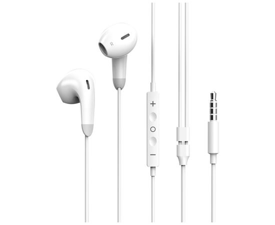 Наушники ColorWay 3.5 mm Wired Earphone Sound Wave White (CW-WD04WT)