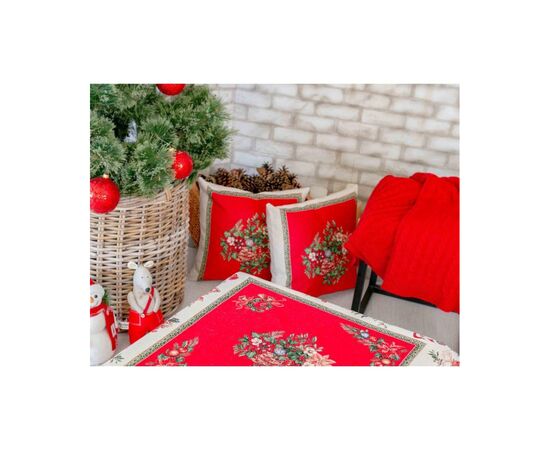 Наволочка Прованс гобеленовая новогодняя Вечерницы 45х45 (013780), изображение 2 Наволочка Прованс гобеленовая новогодняя Вечерницы 45х45 (013780), изображение 2