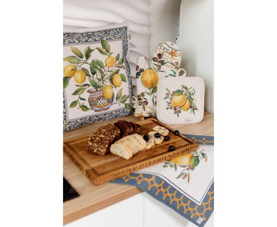 Наволочка Прованс гобеленова декоративна Соковиті лимони 45х45 (035420), зображення 2 Наволочка Прованс гобеленова декоративна Соковиті лимони 45х45 (035420), зображення 2