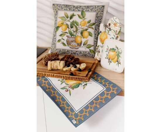 Наволочка Прованс гобеленова декоративна Соковиті лимони 45х45 (035420), зображення 3 Наволочка Прованс гобеленова декоративна Соковиті лимони 45х45 (035420), зображення 3