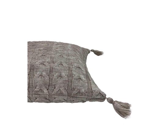 Наволочка Прованс декоративная вязаная Глория косы Лате 45х45 (022013), изображение 2 Наволочка Прованс декоративная вязаная Глория косы Лате 45х45 (022013), изображение 2