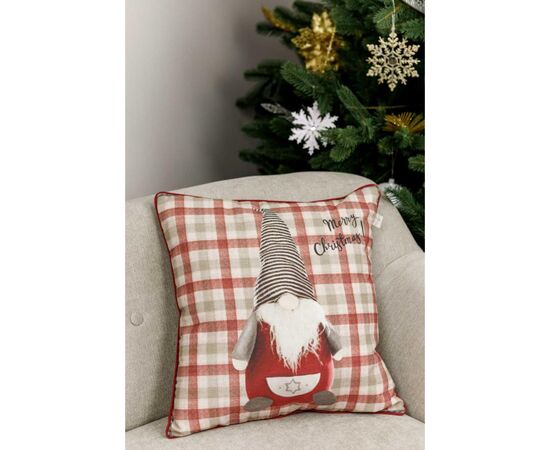 Наволочка Прованс декоративная Гном в клеточку 45х45 (031686), изображение 3 Наволочка Прованс декоративная Гном в клеточку 45х45 (031686), изображение 3