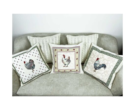 Наволочка Прованс декоративная Петух 45х45 (026033), изображение 4 Наволочка Прованс декоративная Петух 45х45 (026033), изображение 4