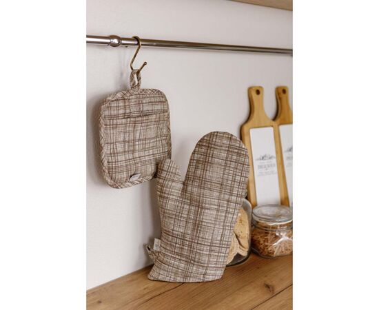 Кухонная прихватка Прованс Тереза клетка 20х20 (034510), изображение 3 Кухонная прихватка Прованс Тереза клетка 20х20 (034510), изображение 3