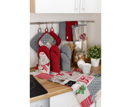 Кухонная прихватка Прованс Merry Christmas серая 20х20 (031456), изображение 7 Кухонная прихватка Прованс Merry Christmas серая 20х20 (031456), изображение 7