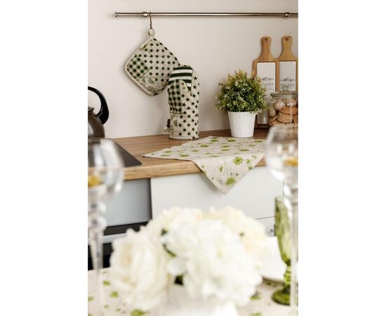 Кухонная прихватка Прованс Рукавичка Пэчворк зеленый Хозяйка (031512), изображение 3 Кухонная прихватка Прованс Рукавичка Пэчворк зеленый Хозяйка (031512), изображение 3