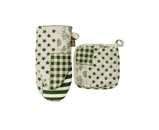 Кухонная прихватка Прованс Рукавичка Пэчворк зеленый Хозяйка (031512), изображение 5 Кухонная прихватка Прованс Рукавичка Пэчворк зеленый Хозяйка (031512), изображение 5