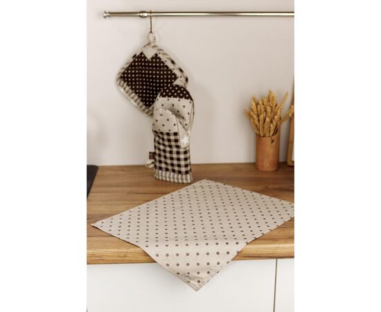 Кухонная прихватка Прованс Рукавичка Пэчворк коричневый Хозяйка (031510), изображение 5 Кухонная прихватка Прованс Рукавичка Пэчворк коричневый Хозяйка (031510), изображение 5