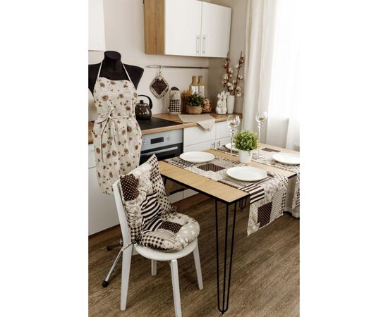 Кухонная прихватка Прованс Рукавичка Пэчворк коричневый Хозяйка (031510), изображение 8 Кухонная прихватка Прованс Рукавичка Пэчворк коричневый Хозяйка (031510), изображение 8