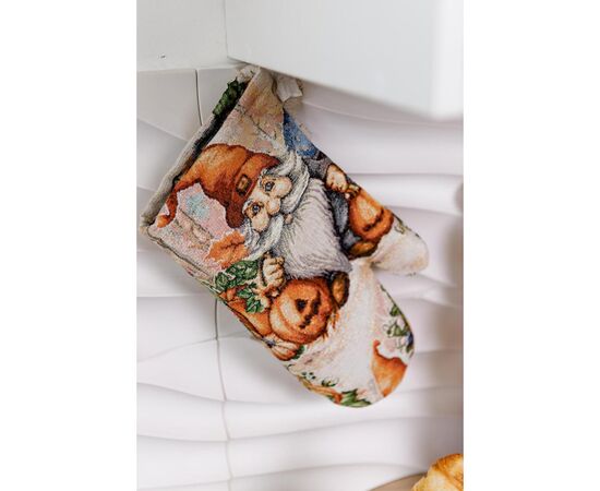 Кухонная прихватка Прованс Рукавичка Тыквенные гномы 32х16 (036348), изображение 3