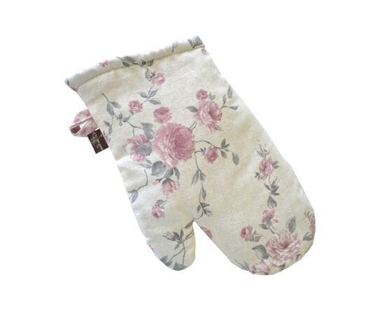 Кухонная прихватка Прованс Рукавичка Bella Розы/Розовая клеточка 33х16 (013537), изображение 2 Кухонная прихватка Прованс Рукавичка Bella Розы/Розовая клеточка 33х16 (013537), изображение 2