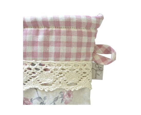 Кухонная прихватка Прованс Рукавичка Bella Розы/Розовая клеточка 33х16 (013537), изображение 3 Кухонная прихватка Прованс Рукавичка Bella Розы/Розовая клеточка 33х16 (013537), изображение 3