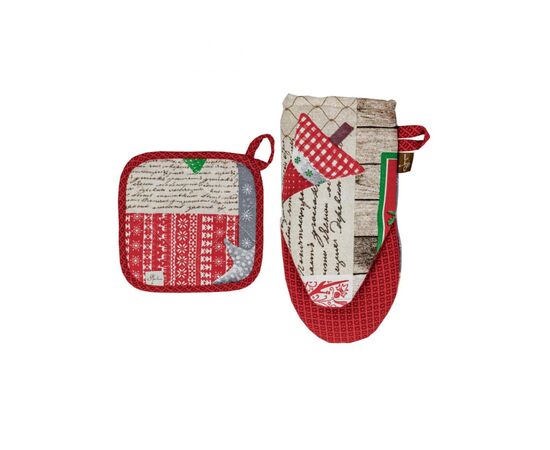 Кухонная прихватка Прованс Рукавичка Merry Christmas (031411), изображение 4 Кухонная прихватка Прованс Рукавичка Merry Christmas (031411), изображение 4