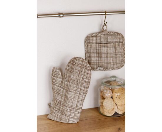 Кухонная прихватка Прованс Рукавичка Тереза клетка 32х16 (034538), изображение 2 Кухонная прихватка Прованс Рукавичка Тереза клетка 32х16 (034538), изображение 2