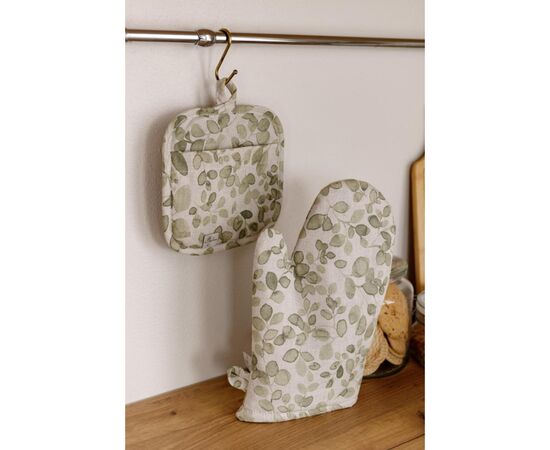 Кухонная прихватка Прованс Рукавичка Тереза листочки 32х16 (034536), изображение 2 Кухонная прихватка Прованс Рукавичка Тереза листочки 32х16 (034536), изображение 2