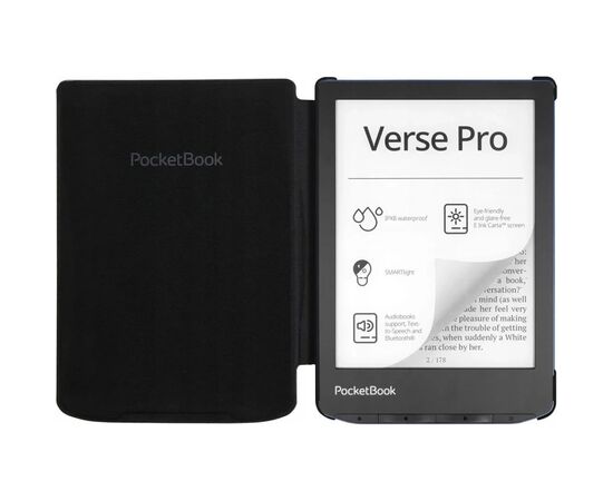 Чехол для электронной книги Pocketbook 6" Shell cover PB629/634 black (H-S-634-K-WW), изображение 3 Чехол для электронной книги Pocketbook 6" Shell cover PB629/634 black (H-S-634-K-WW), изображение 3