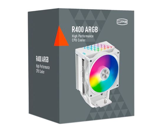 Кулер до процесора PcCooler R400 ARGB WH, зображення 7 Кулер до процесора PcCooler R400 ARGB WH, зображення 7