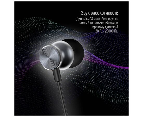 Наушники ColorWay 3.5 mm Wired Earphone UrbanBeat Black (CW-WD03BK), изображение 11 Наушники ColorWay 3.5 mm Wired Earphone UrbanBeat Black (CW-WD03BK), изображение 11