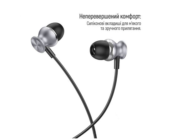 Наушники ColorWay 3.5 mm Wired Earphone UrbanBeat Black (CW-WD03BK), изображение 3 Наушники ColorWay 3.5 mm Wired Earphone UrbanBeat Black (CW-WD03BK), изображение 3