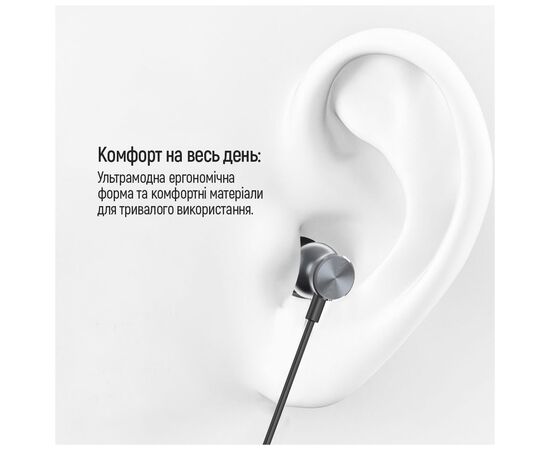 Наушники ColorWay 3.5 mm Wired Earphone UrbanBeat Black (CW-WD03BK), изображение 9 Наушники ColorWay 3.5 mm Wired Earphone UrbanBeat Black (CW-WD03BK), изображение 9