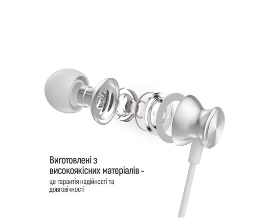 Наушники ColorWay 3.5 mm Wired Earphone UrbanBeat White (CW-WD03WT), изображение 10 Наушники ColorWay 3.5 mm Wired Earphone UrbanBeat White (CW-WD03WT), изображение 10