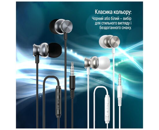 Наушники ColorWay 3.5 mm Wired Earphone UrbanBeat White (CW-WD03WT), изображение 12 Наушники ColorWay 3.5 mm Wired Earphone UrbanBeat White (CW-WD03WT), изображение 12