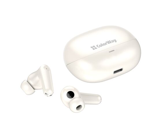 Наушники ColorWay Slim TWS-1 Earbuds Long Life Beige (CW-TWS1BE), изображение 10 Наушники ColorWay Slim TWS-1 Earbuds Long Life Beige (CW-TWS1BE), изображение 10