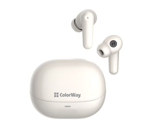 Наушники ColorWay Slim TWS-1 Earbuds Long Life Beige (CW-TWS1BE)