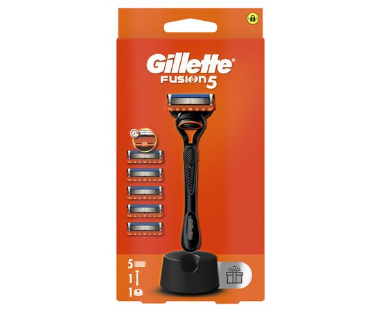 Бритва Gillette Fusion5 с 5 сменными картриджами (8700216356794), изображение 2 Бритва Gillette Fusion5 с 5 сменными картриджами (8700216356794), изображение 2